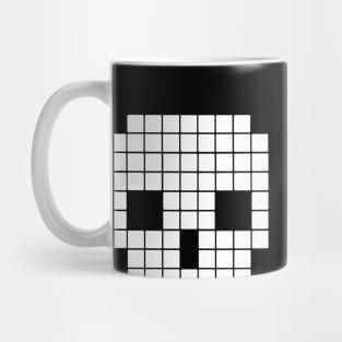 Retro Pixel Skull 8 Bit Era Geek Mens Loose Fit Cotton computer Mug